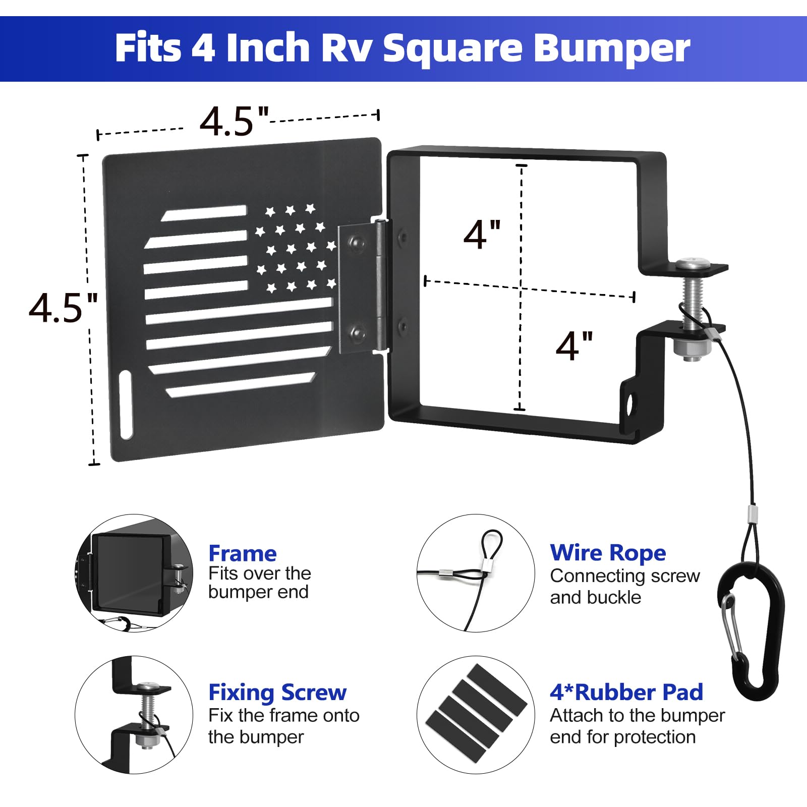 Mrorea Aluminum Vented Bumper End Cap