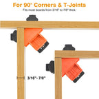 Mrorea 90°Adjustable Spring Loaded Wood Clamps