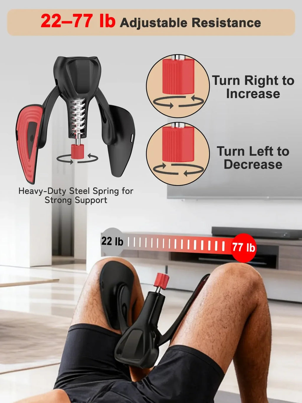 Mrorea Adjustable 77LB Pelvic Floor & Kegel Trainer