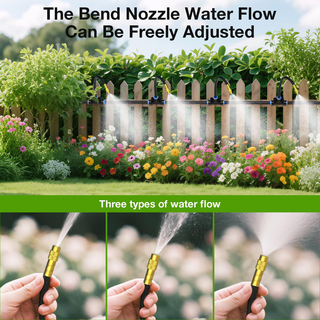 Mrorea Adjustable Copper Nozzle Drip Irrigation System for garden lawn and outdoor maintenance image 3