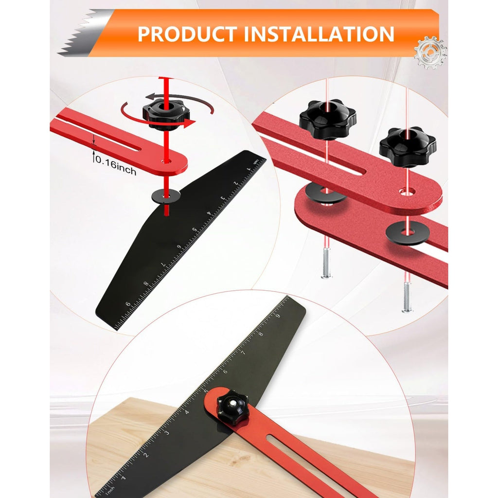 Mrorea Aluminum Alloy Adjustable Stair Tread Tool