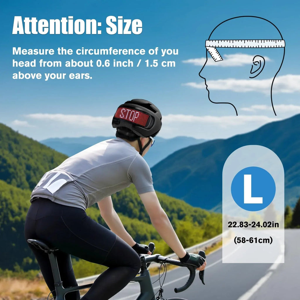 Mrorea Smart Bike Helmet with Light
