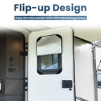 Mrorea Privacy Blackout RV Door Window Shade