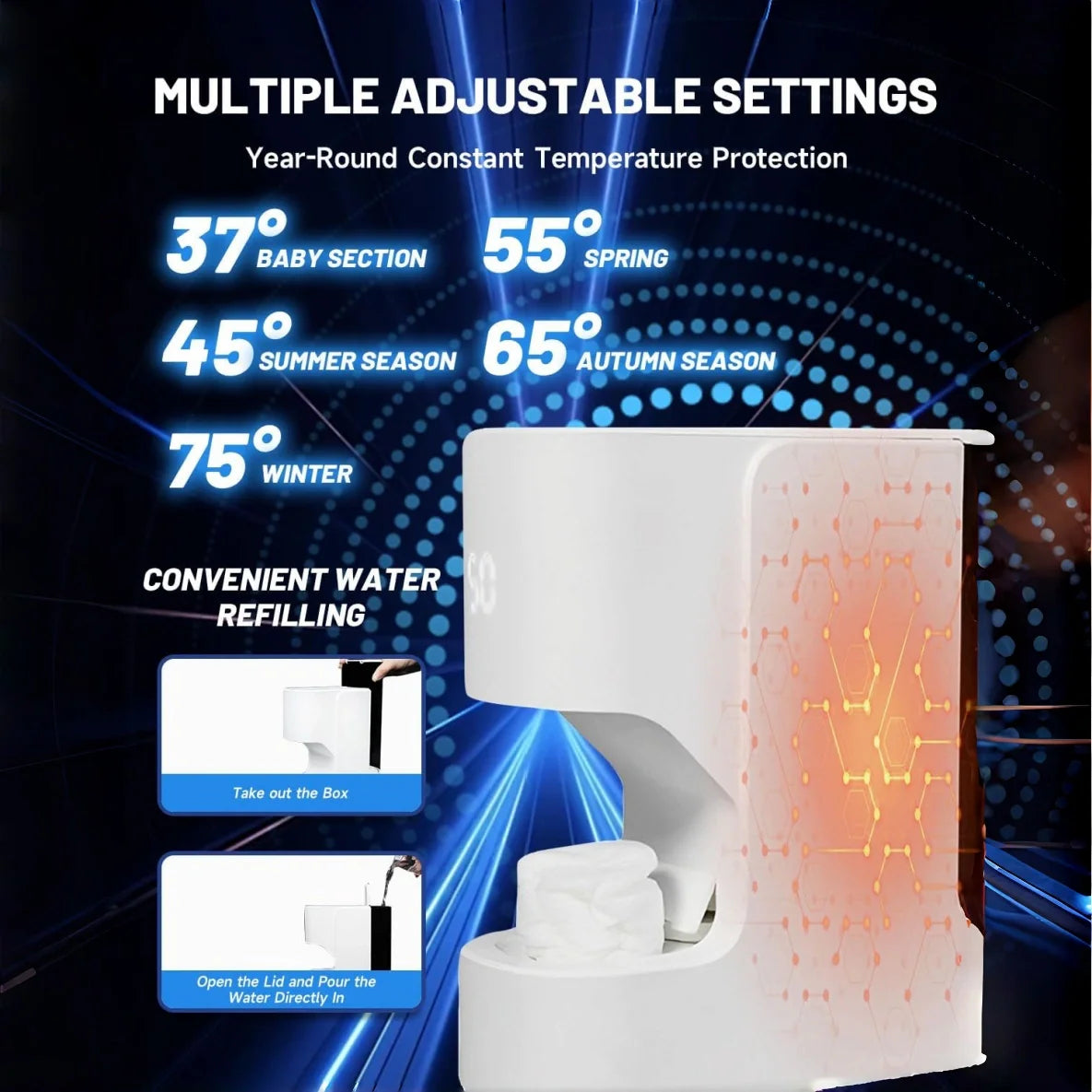 Mrorea Smart Hot Face Towel Heater Machine