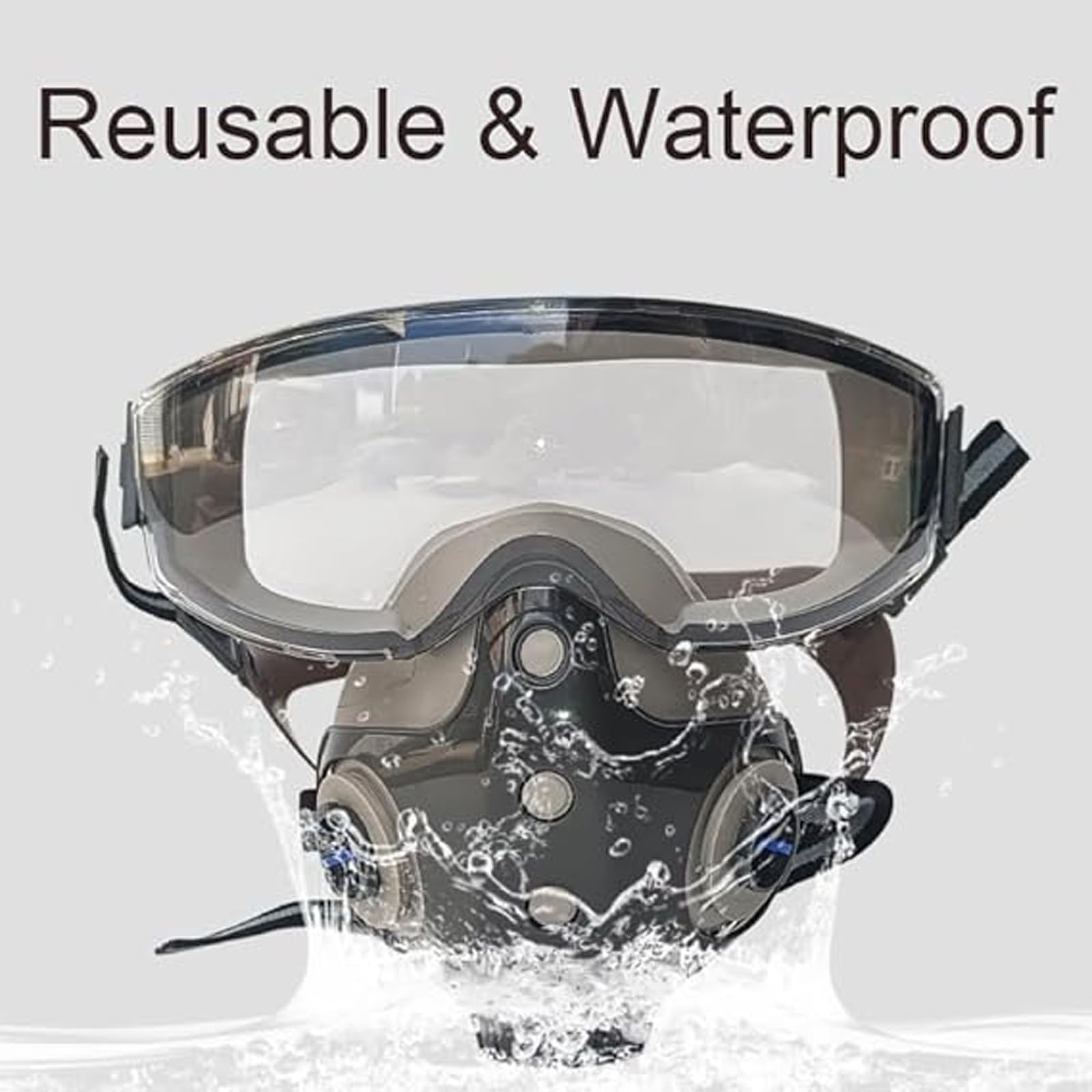 Mrorea Dust-Proof Integrated Respirator Mask – Adjustable Comfortable Full-Face with Filters