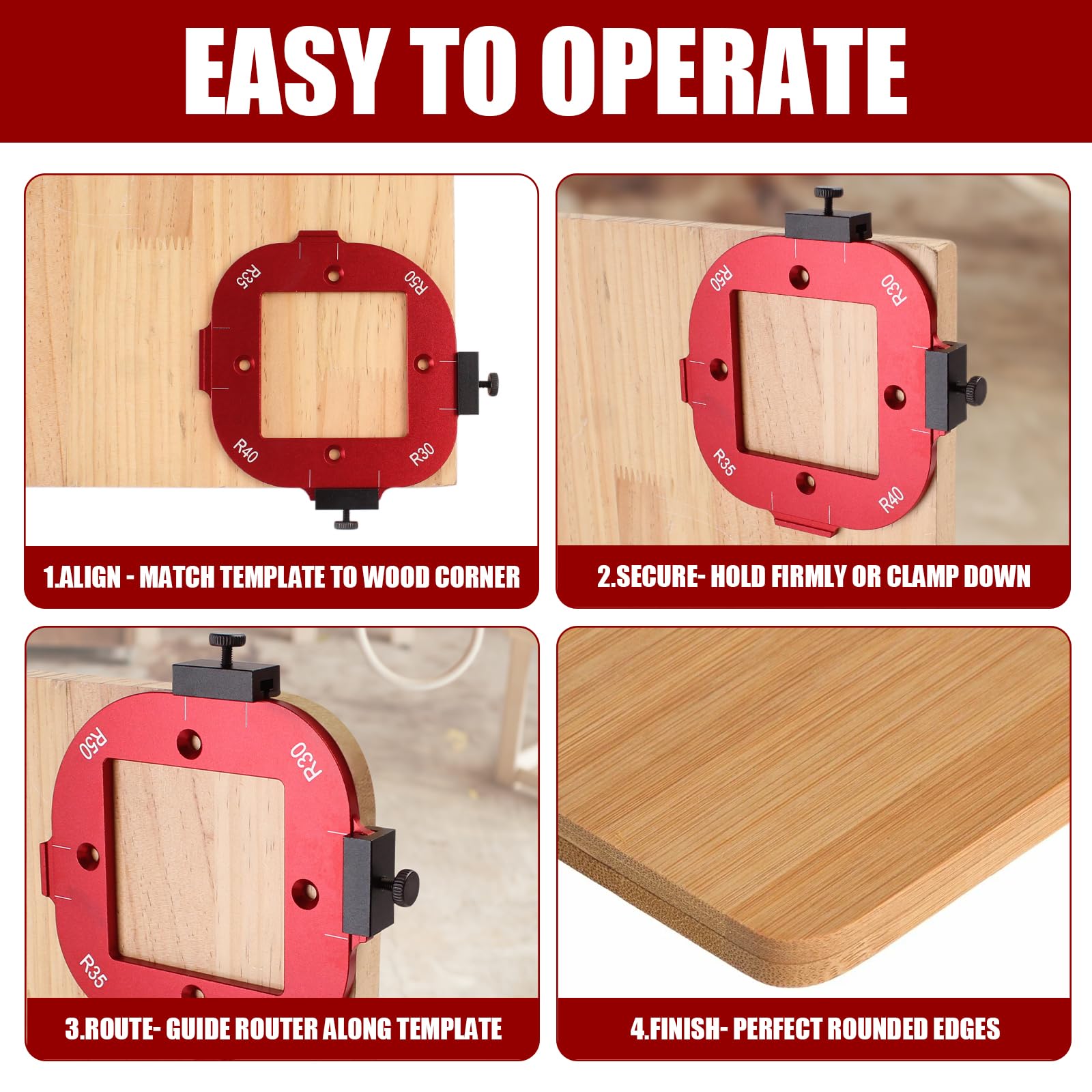 Mrorea  Aluminum Router Corner Rounding Jig