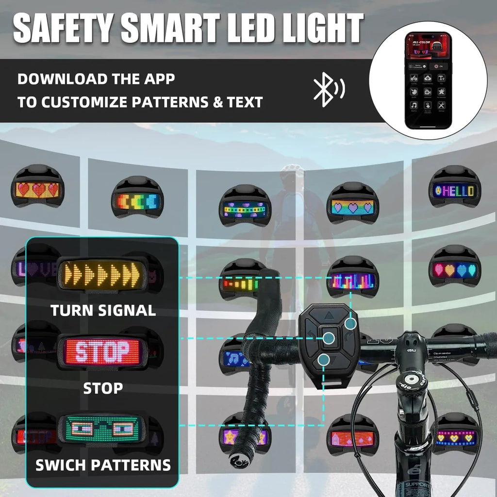 Mrorea Smart Bike Helmet with Light
