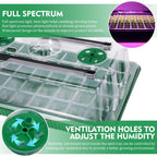Mrorea Seed Starter Tray with Grow Light Set for garden lawn and outdoor maintenance image 4