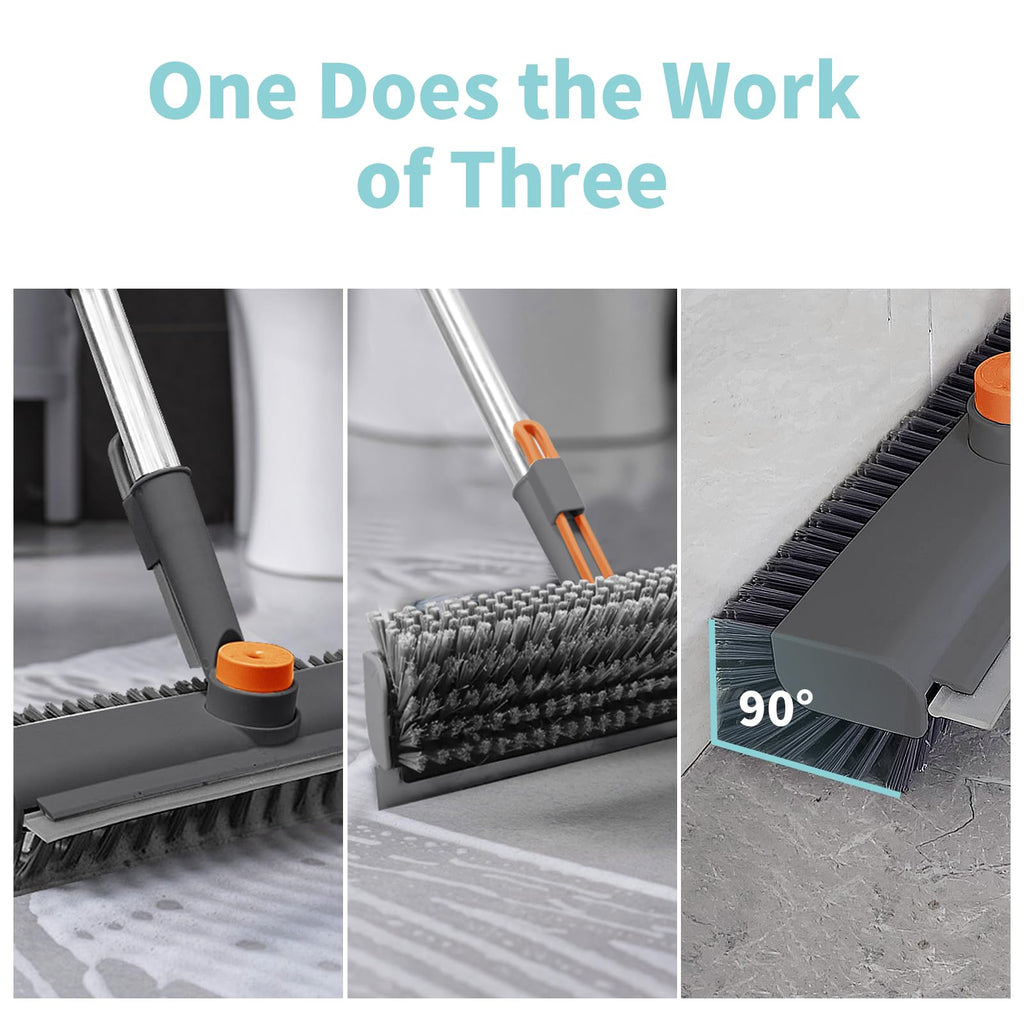 Mrorea 3 in 1 Scrape Floor Scrub Brush for home cleaning and maintenance image 4
