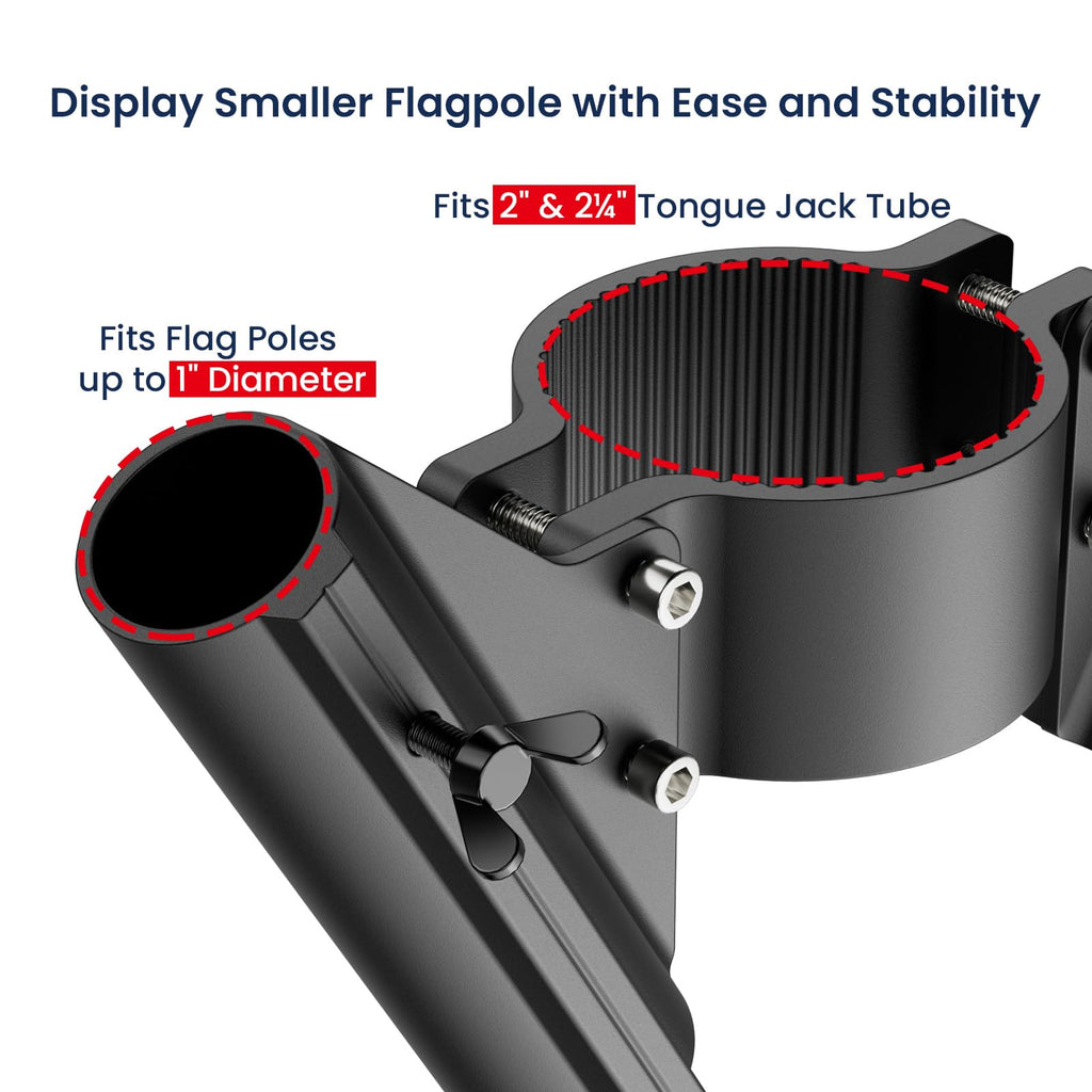 Mrorea Dual Flag Pole Mount