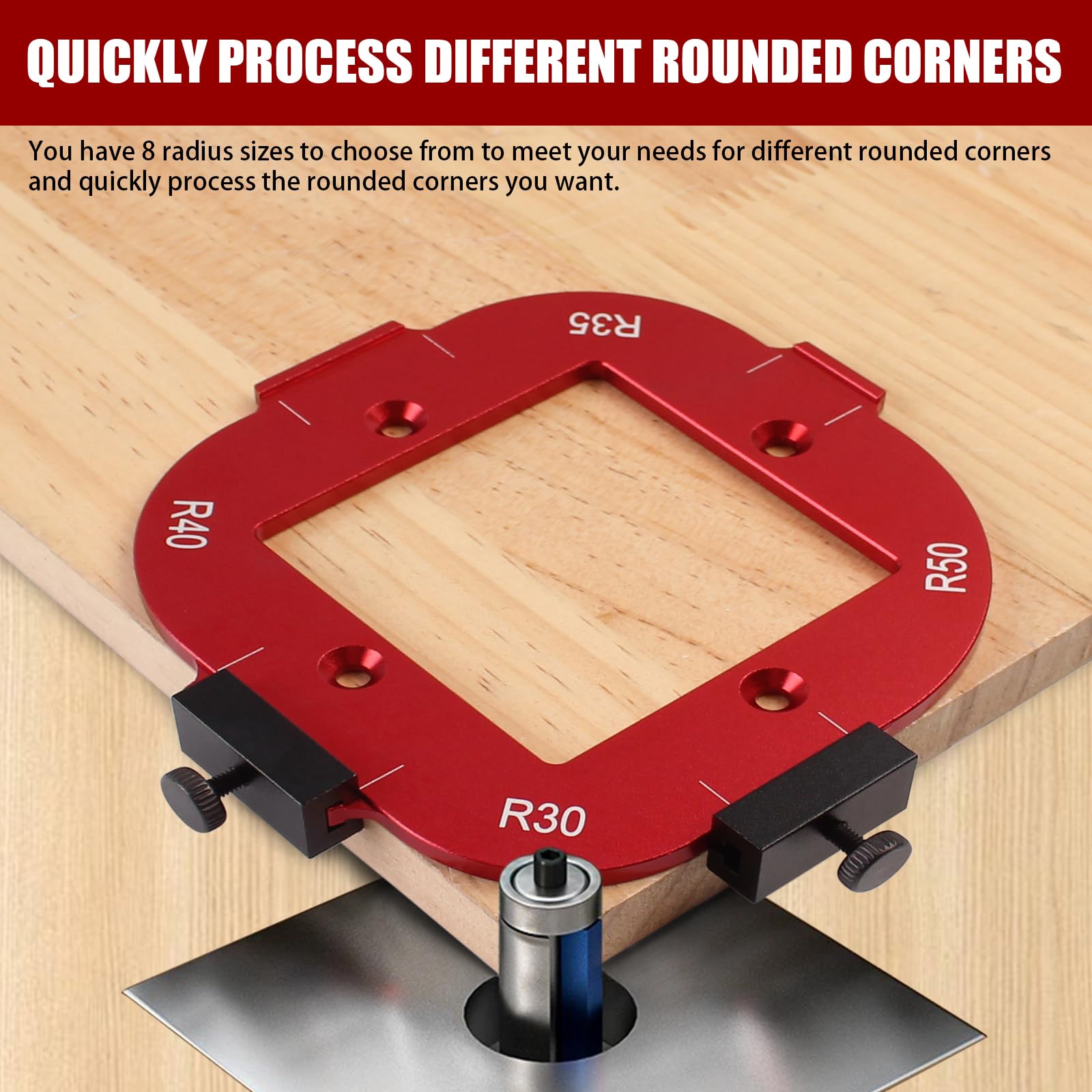 Mrorea  Aluminum Router Corner Rounding Jig