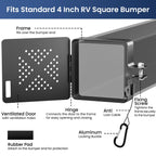 Mrorea Aluminum Vented Bumper End Cap