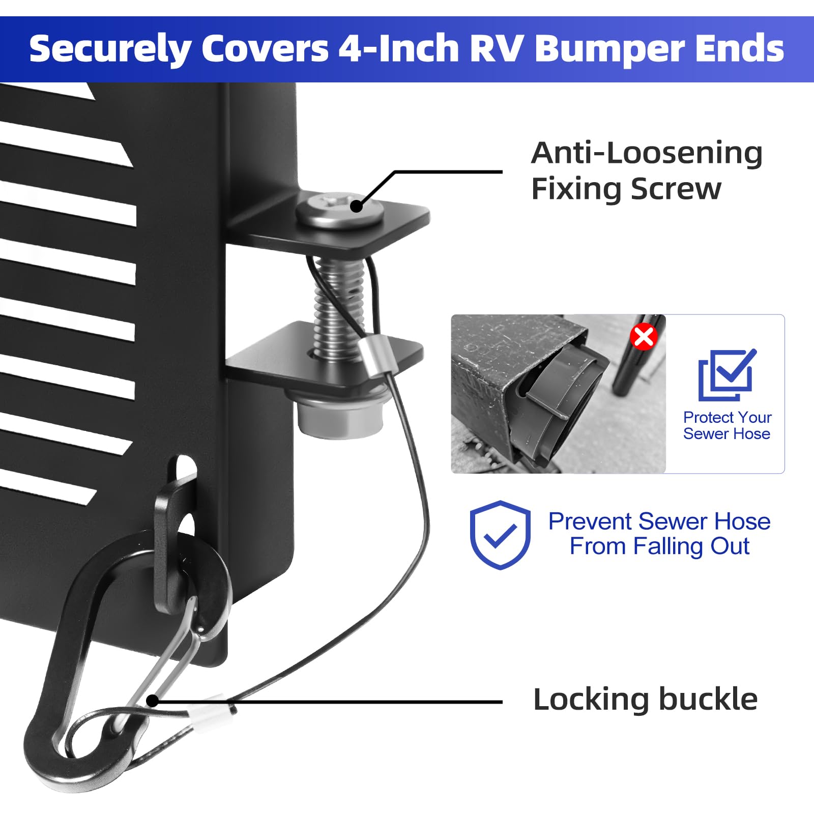 Mrorea Aluminum Vented Bumper End Cap