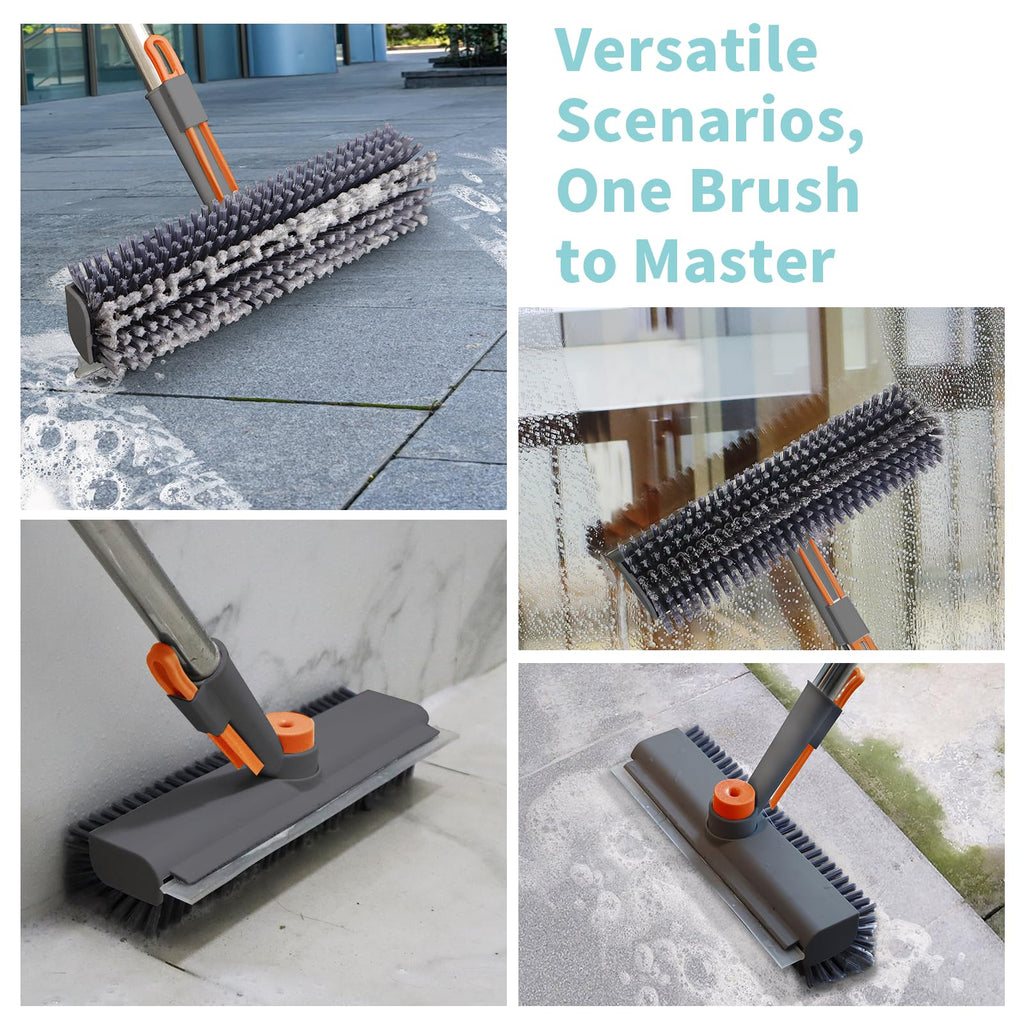 Mrorea 3 in 1 Scrape Floor Scrub Brush for home cleaning and maintenance image 5