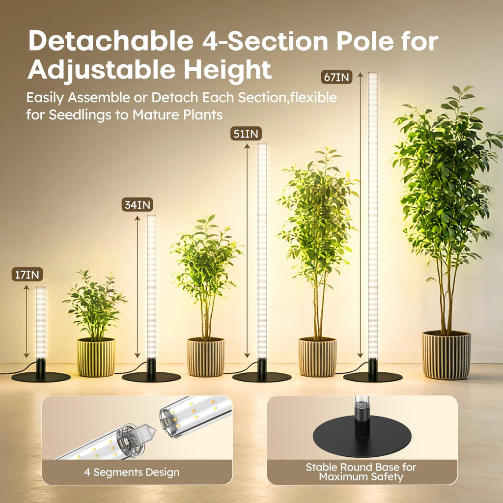 Mrorea 360° Grow Lights for Indoor Plants for garden lawn and outdoor maintenance image 5
