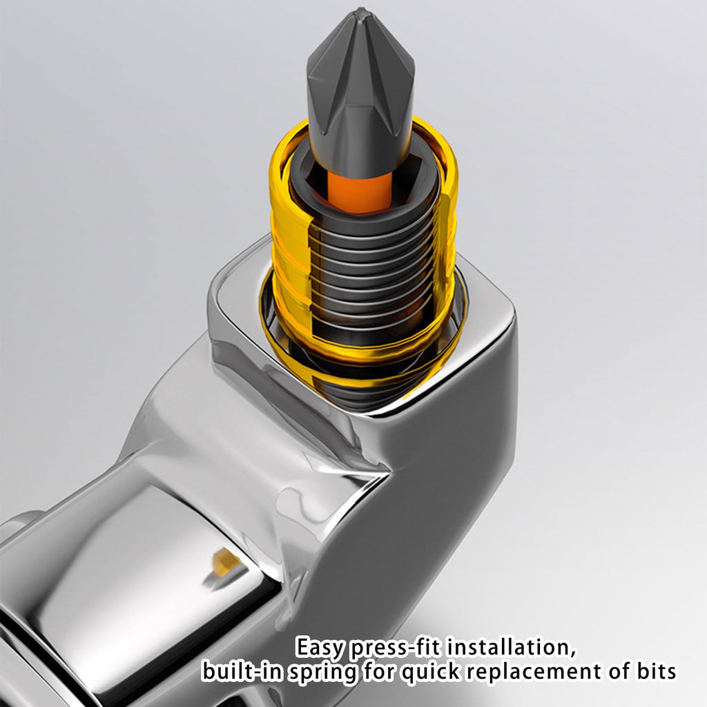 Mrorea Durable Alloy Steel Right Angle Drill Adapter