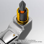 Mrorea Durable Alloy Steel Right Angle Drill Adapter