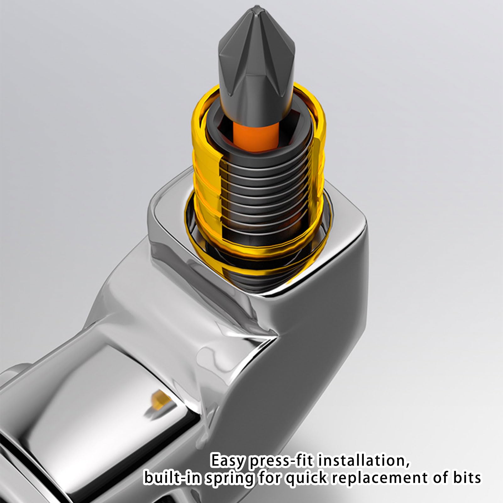Mrorea Durable Alloy Steel Right Angle Drill Adapter