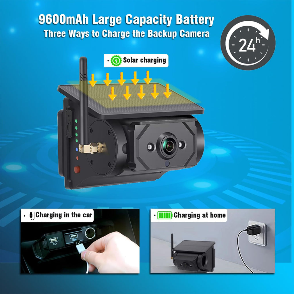 Mrorea Magnetic Solar Wireless Backup Camera