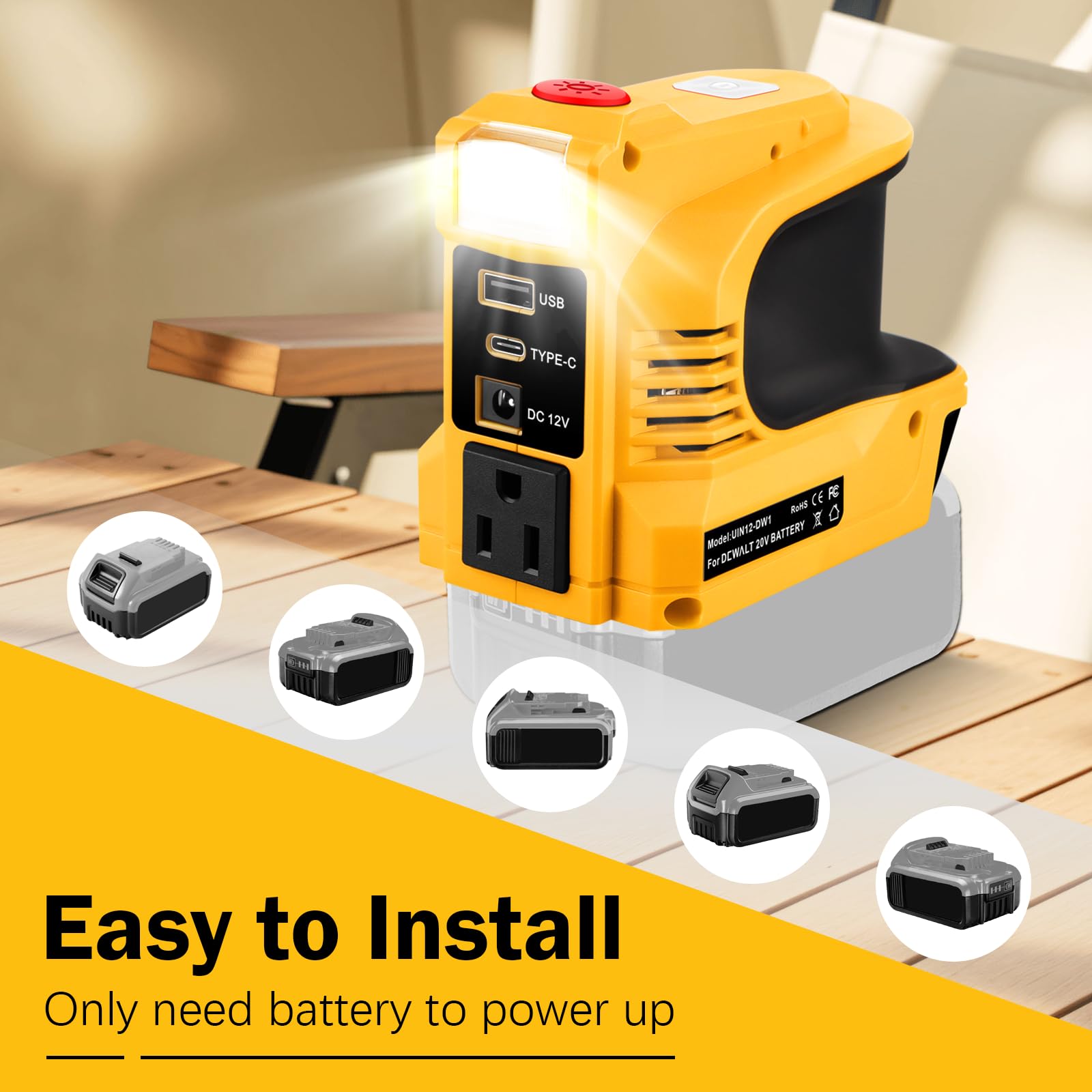 Mrorea Portable Power Inverter Adapter