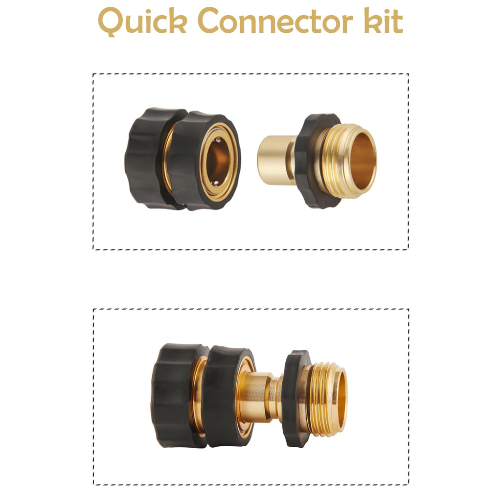 Mrorea Quick-Release Garden Hose Connector Set