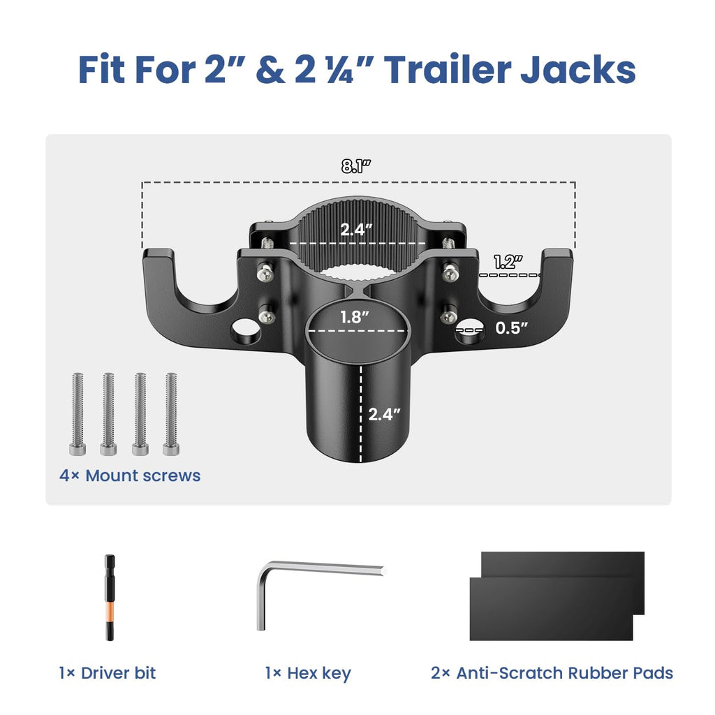 Mrorea Aluminum Trailer Towing Chain Organizer