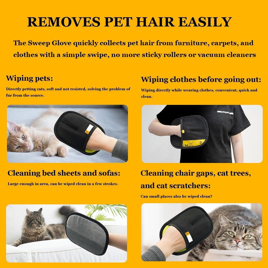 Mrorea Pet Hair Removal Grooming Gloves