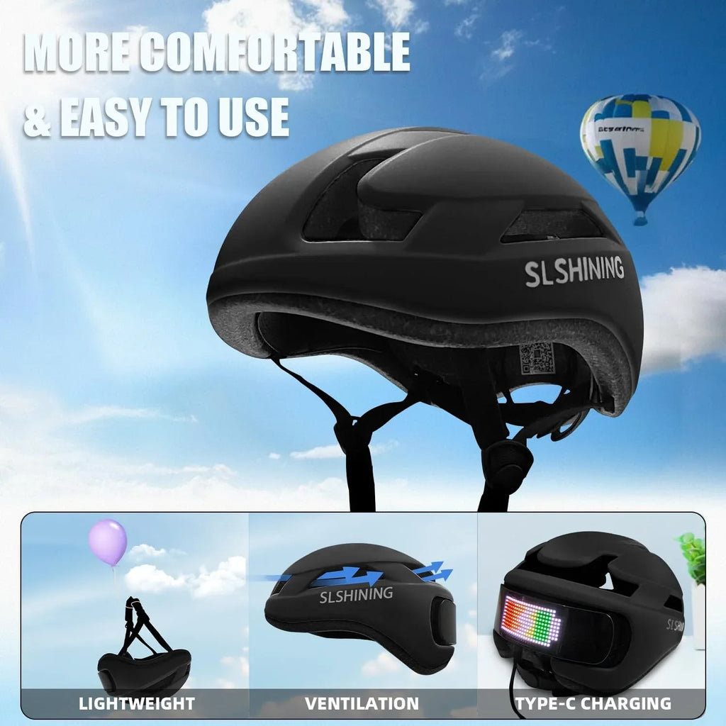 Mrorea Smart Bike Helmet with Light