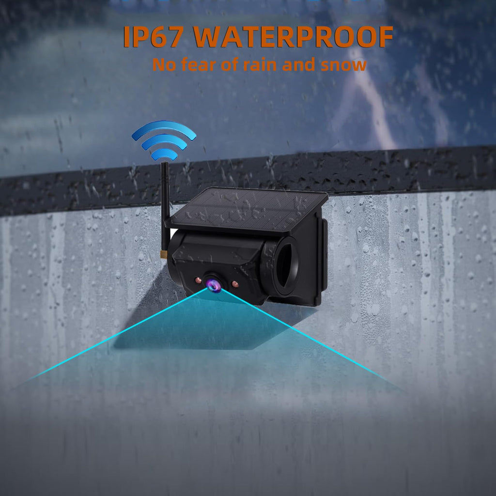 Mrorea Magnetic Solar Wireless Backup Camera