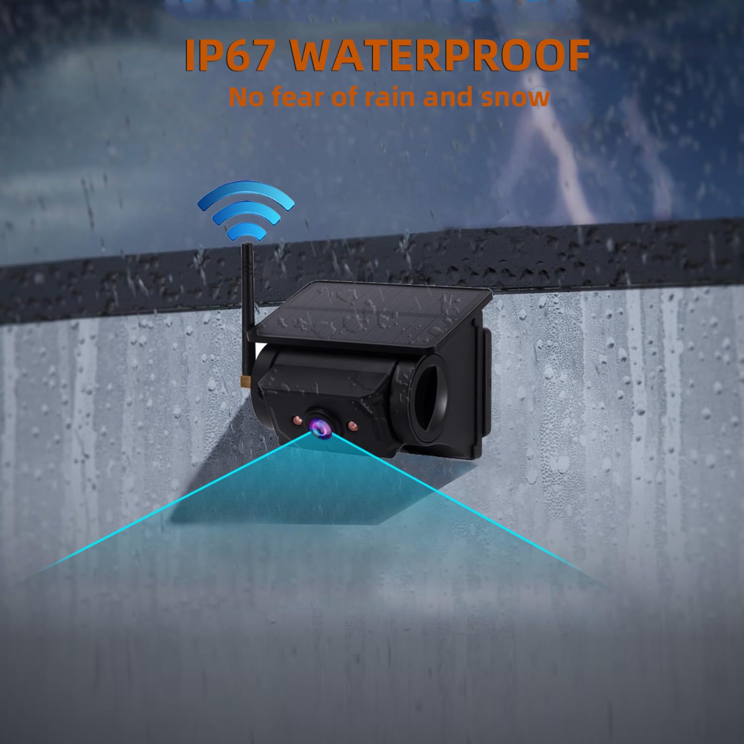 Mrorea Magnetic Solar Wireless Backup Camera
