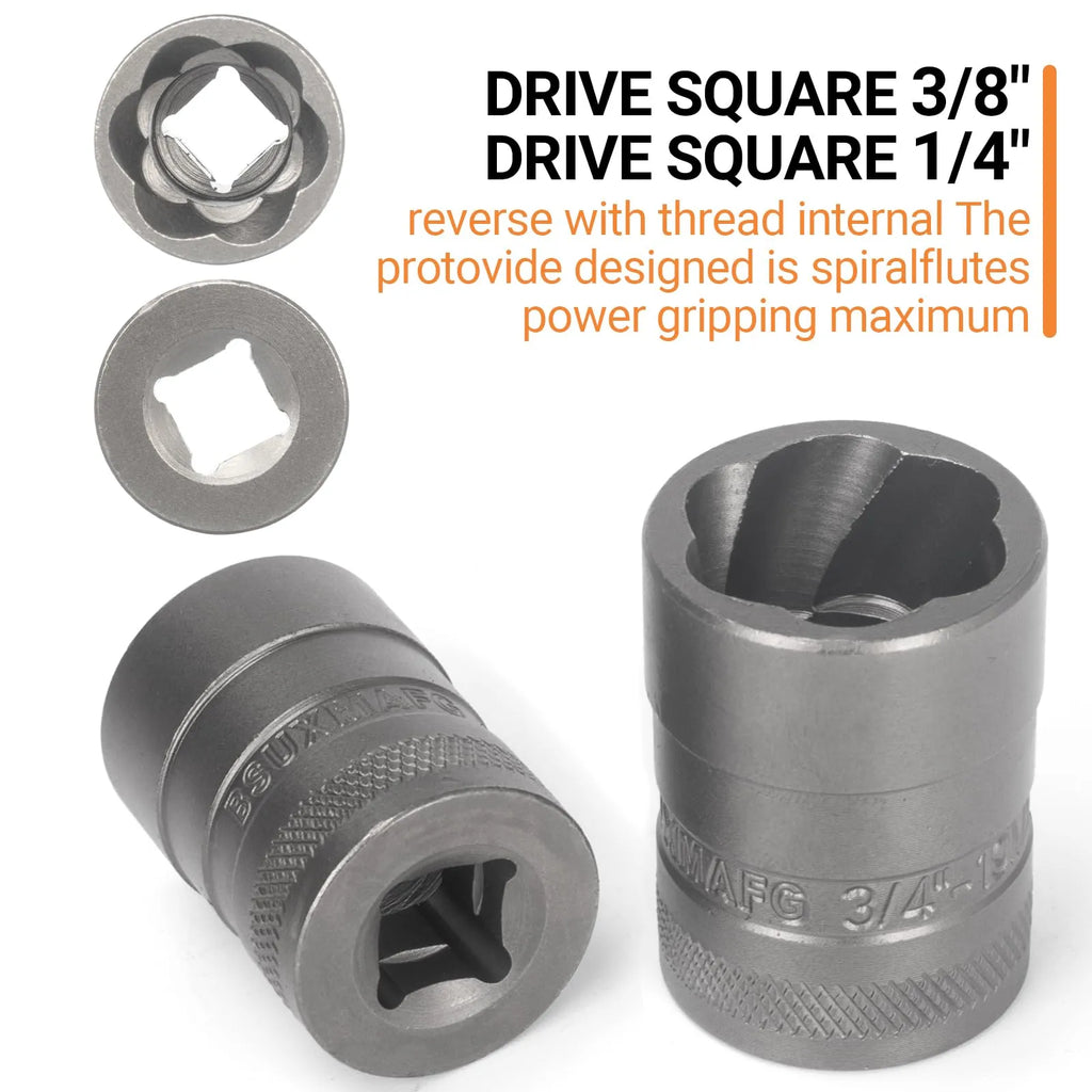 Mrorea 32PCS Impact Bolt Extractor Socket Set