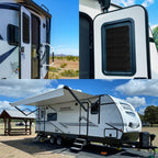 Mrorea Privacy Blackout RV Door Window Shade