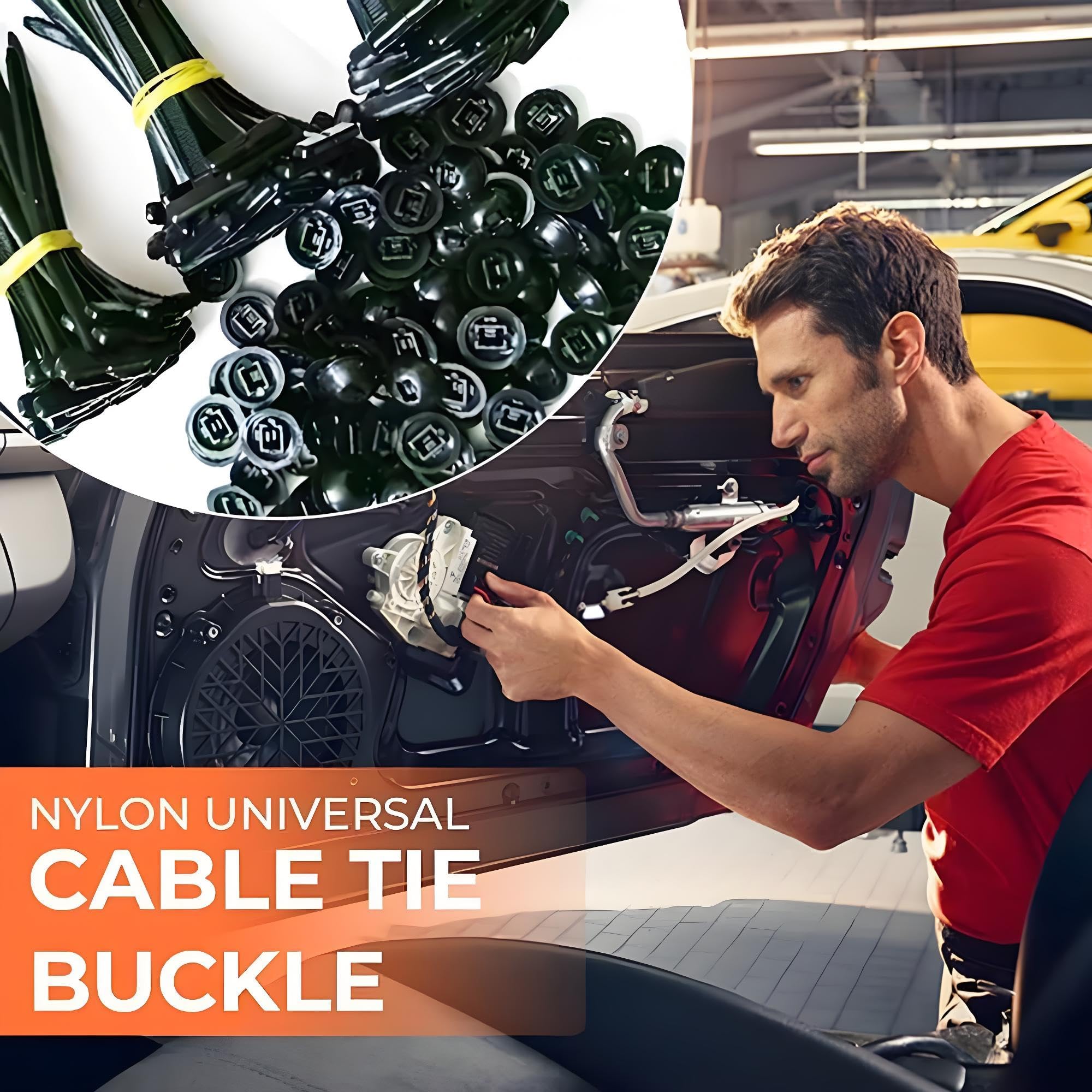 Mrorea Reusable Nylon Cable Tie Buckles