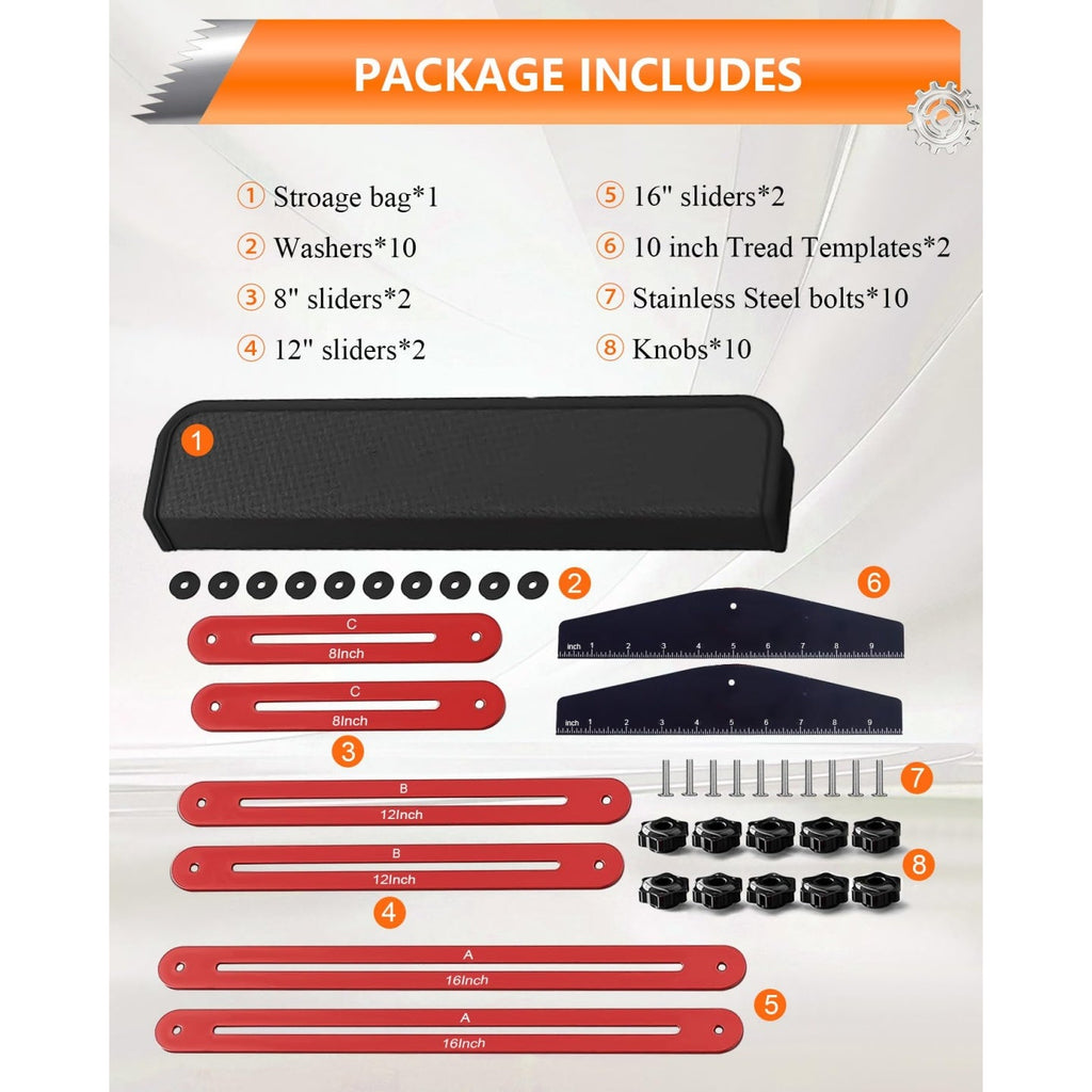 Mrorea Aluminum Alloy Adjustable Stair Tread Tool