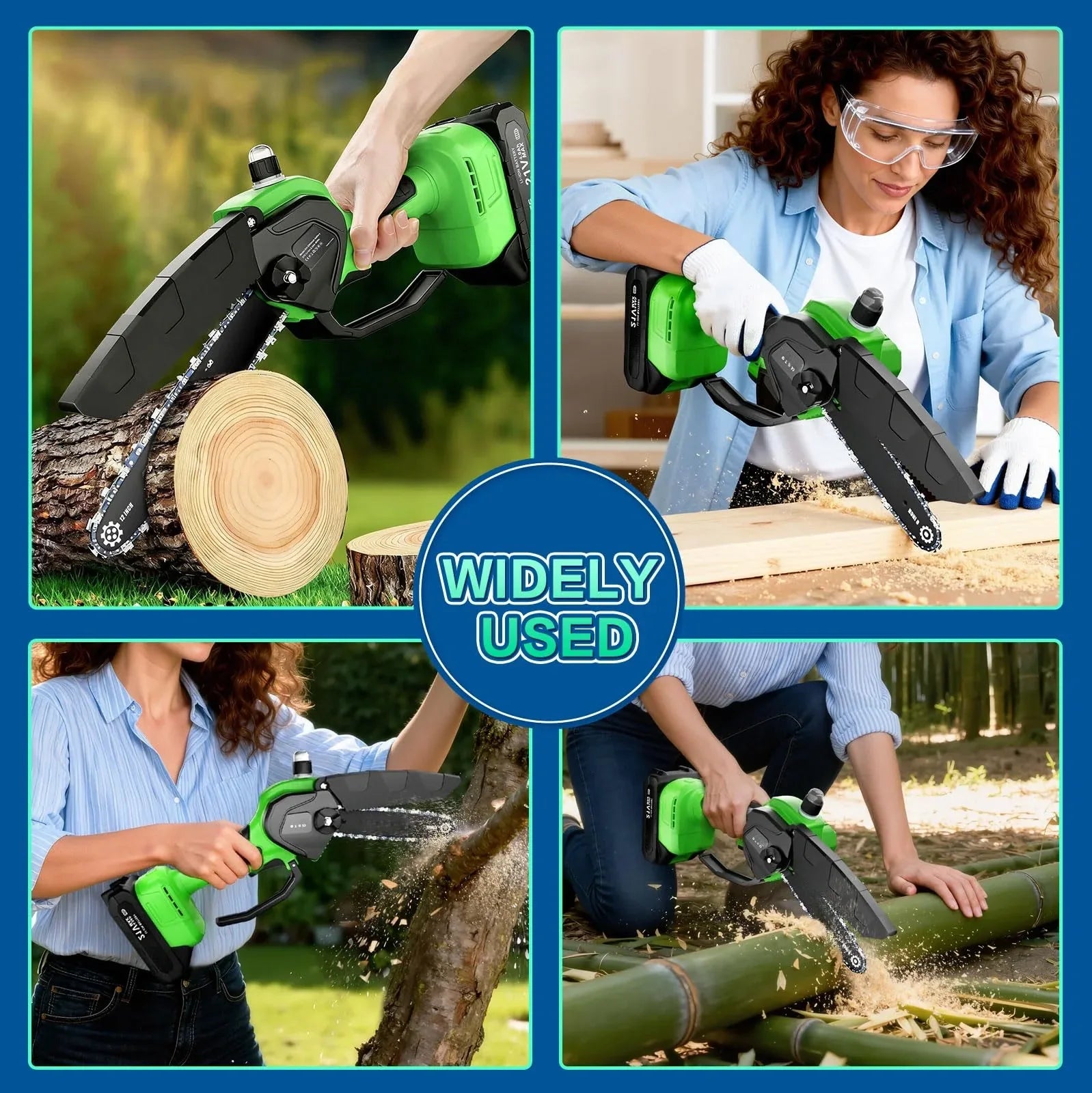 Mrorea Mini Cordless Brushless Chainsaw