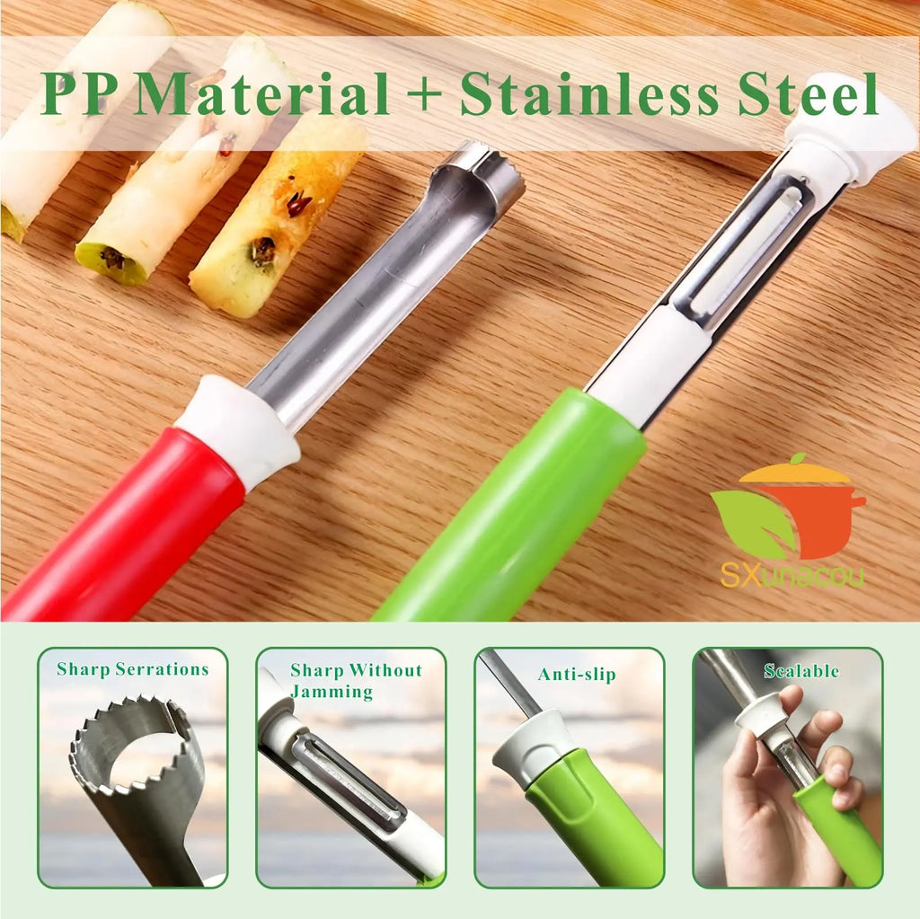 Mrorea 2-in-1 Telescopic Fruit Vegetable Peeling