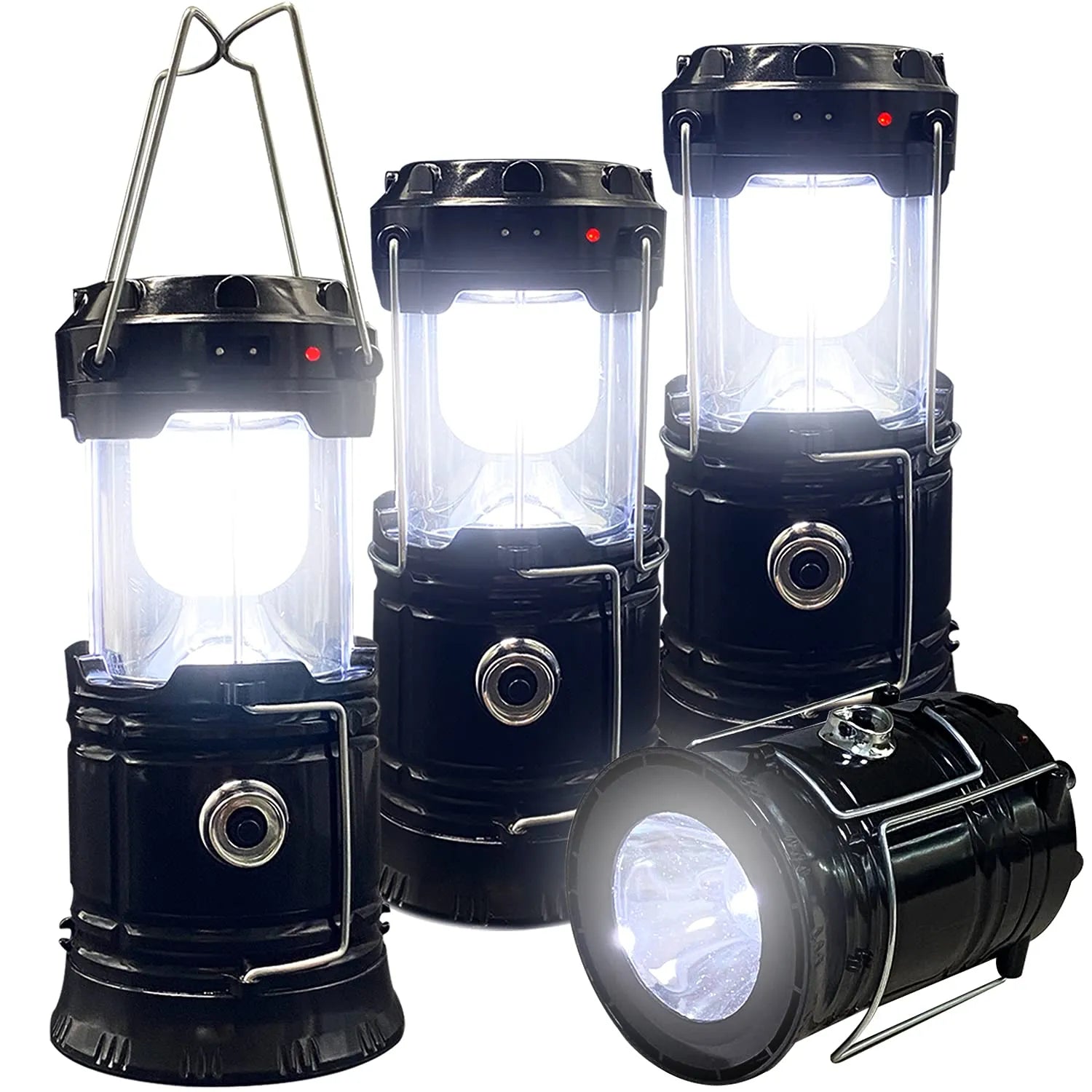 Mrorea Solar Rechargeable Collapsible LED Lantern Flashlight for camping travel and outdoor use image 8