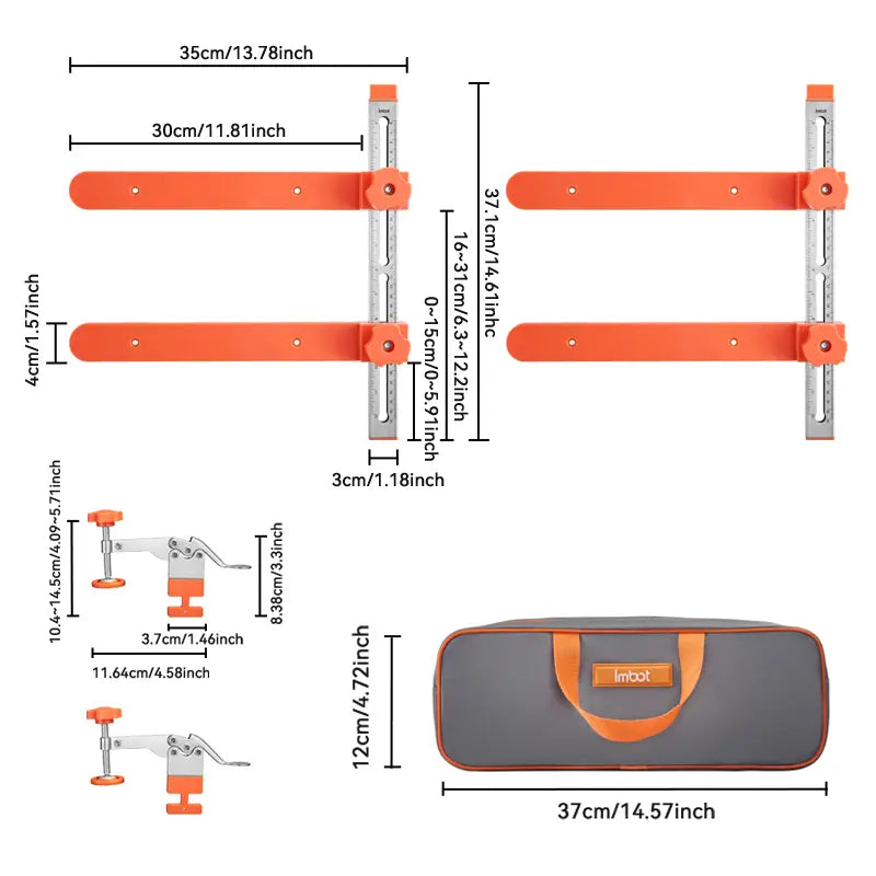 Magnetic drawer slide bracket component view
