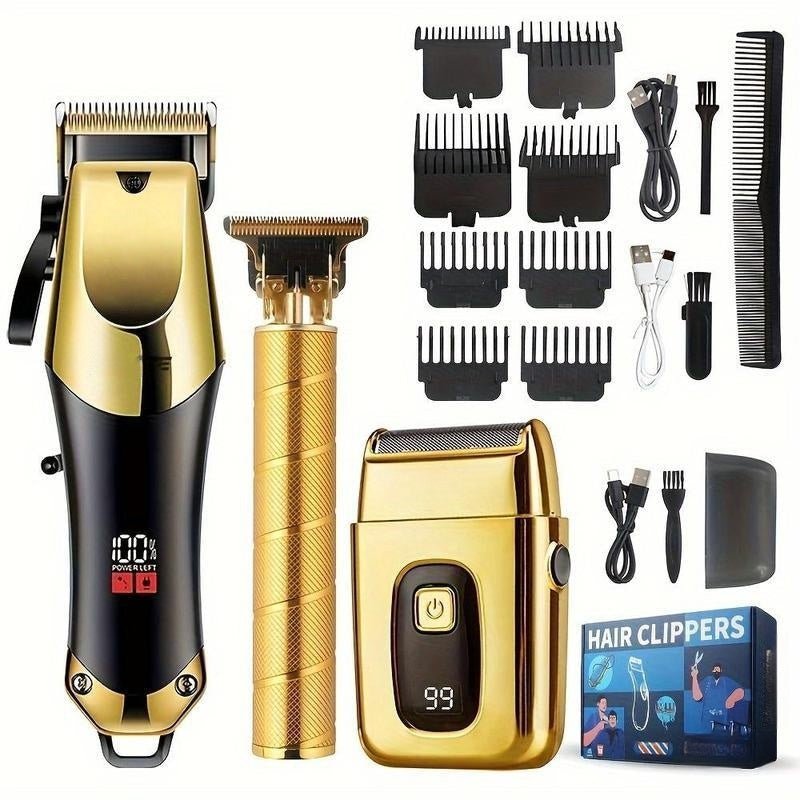 Mrorea 3-Piece Professional Hair Clipper and Trimmer Kit for Men