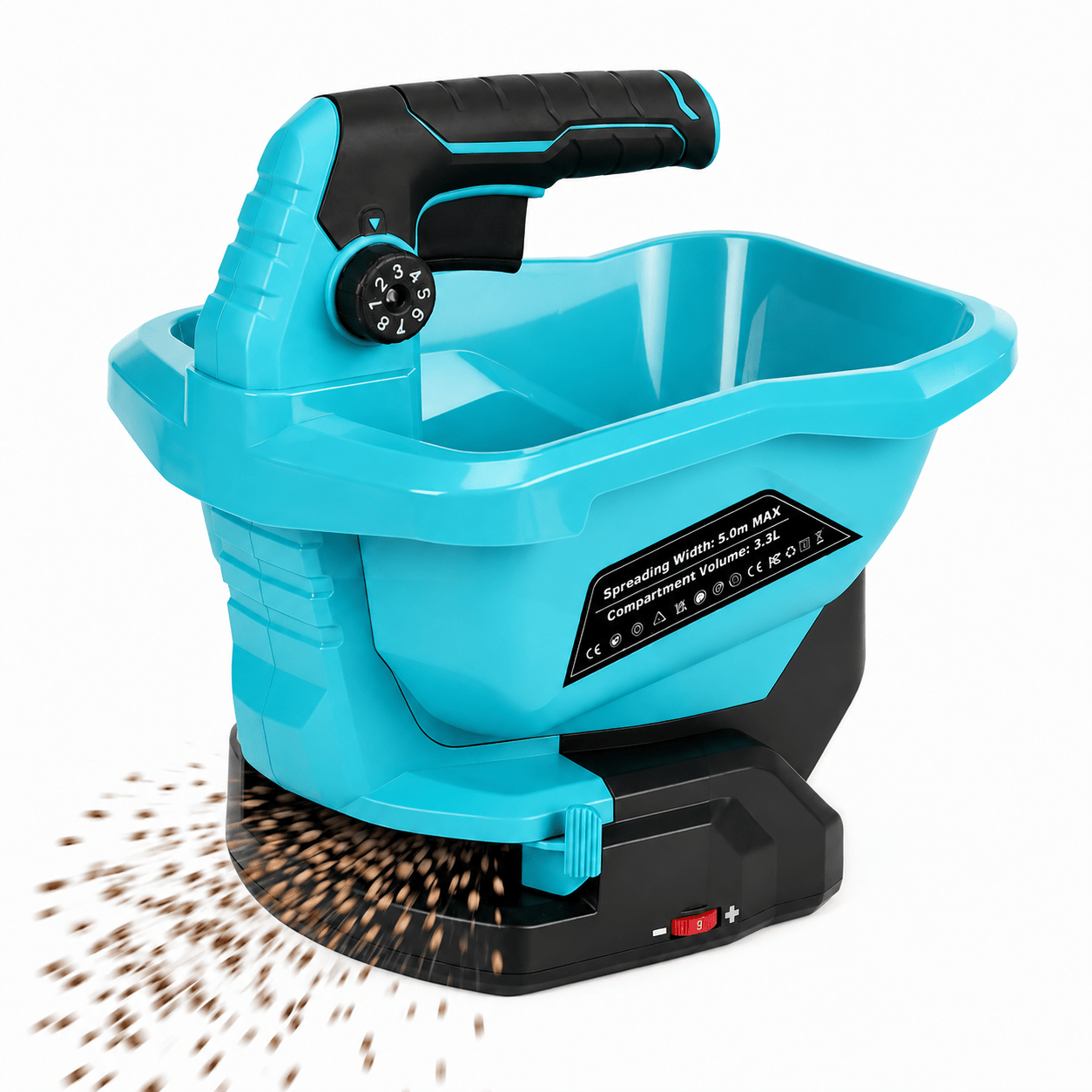 Mrorea Cordless Electric Seed And Fertilizer Spreader