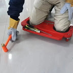 Red cushioned rolling knee pad platform