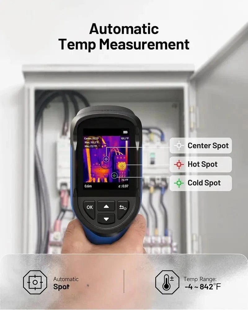Mrorea Mini Thermal Camera with 240×240 TISR Imaging and -4°F to 842°F Range