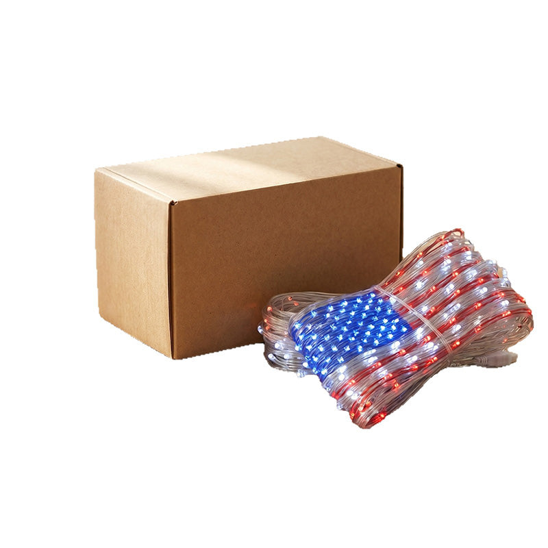Mrorea patriotic flag net lights product package and display details