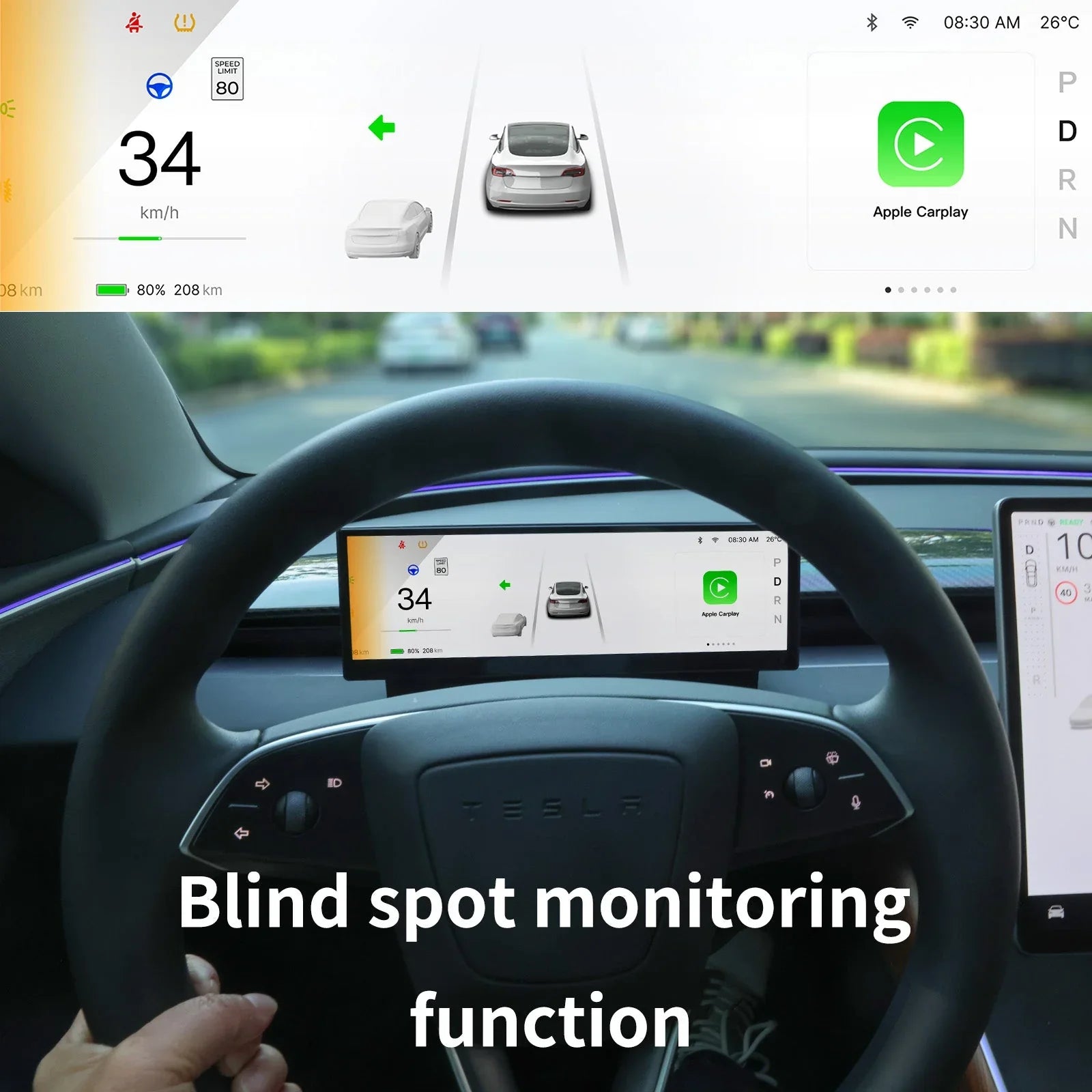Mrorea car multimedia CarPlay Android Auto display product image 17